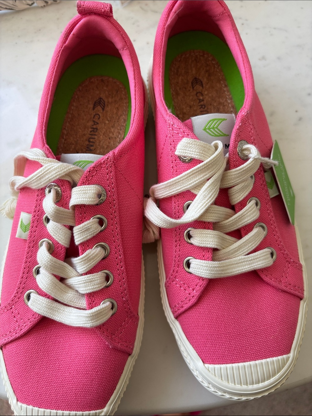 Cariuma Pink Canvas Sneakers